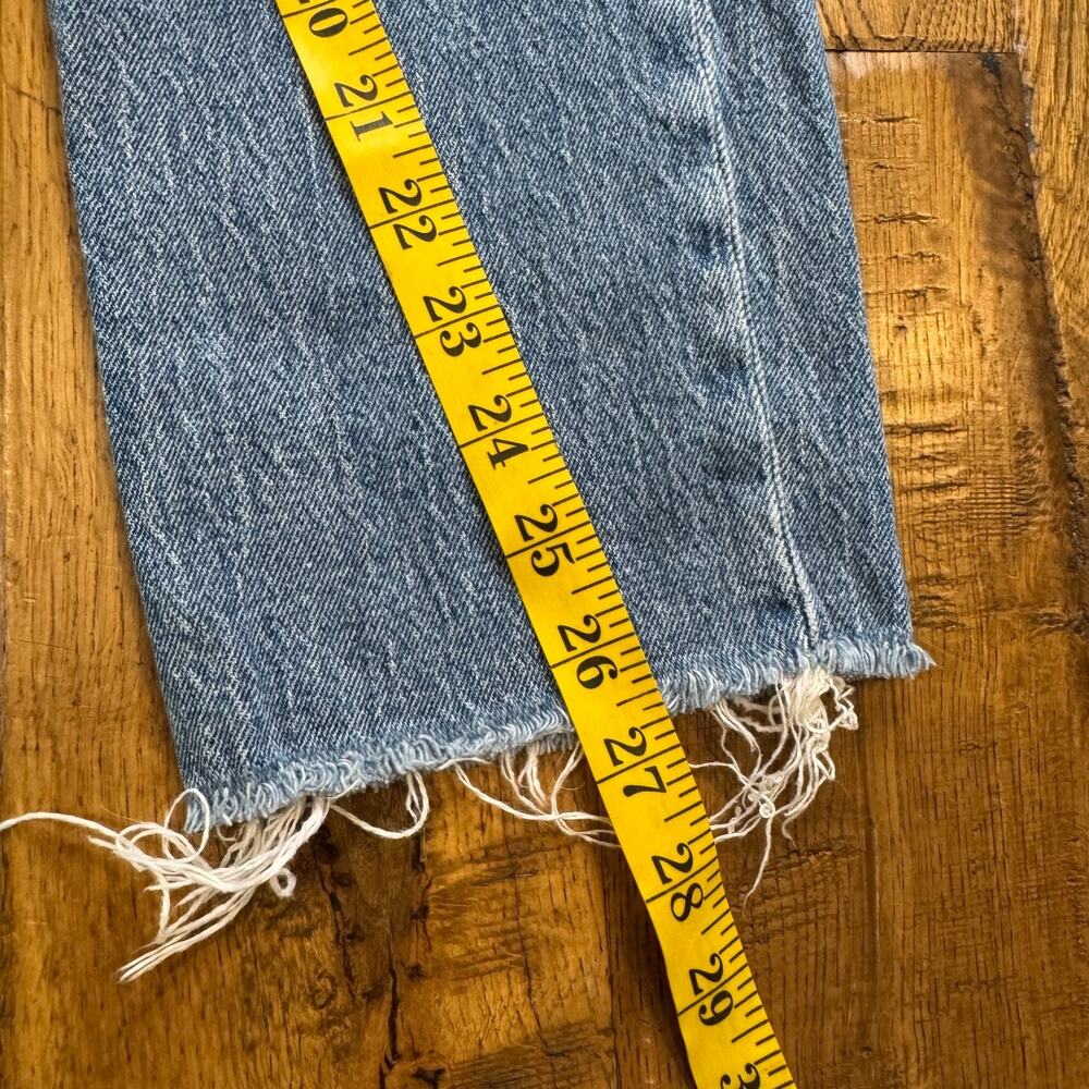 Madewell Jeans Womens Sz 26x27 The Mid Rise Perfect Vintage Jean Raw Hem - Picture 5 of 8